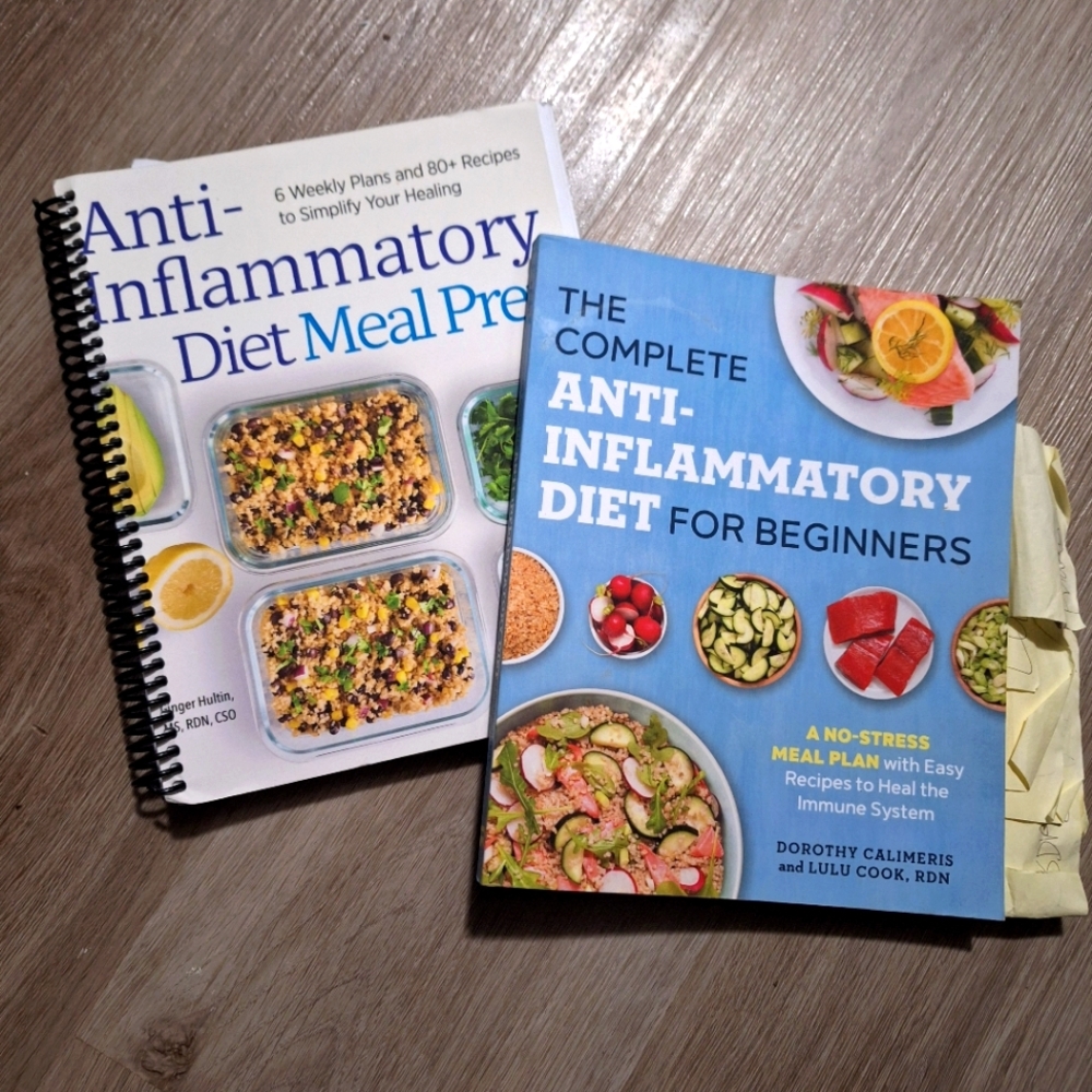 Anti-inflammatory cooking & meal prep books